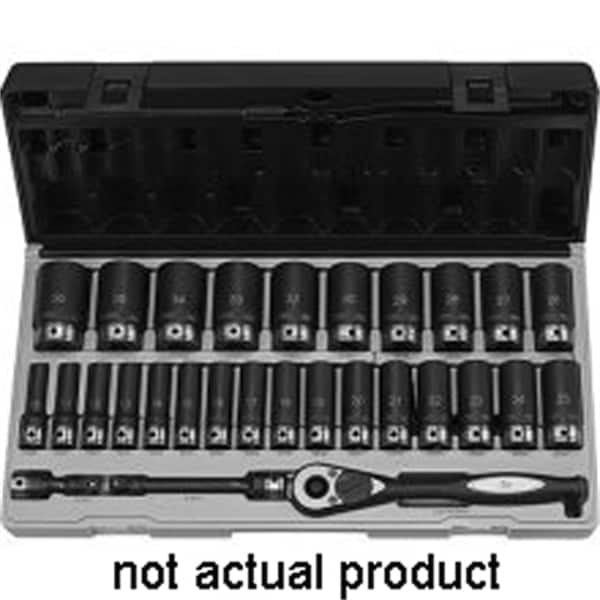 1/2" Drive, 6-Point Metric Socket, 1/2 Drive X 19Mm Deep Duo-Socket - 6 Point